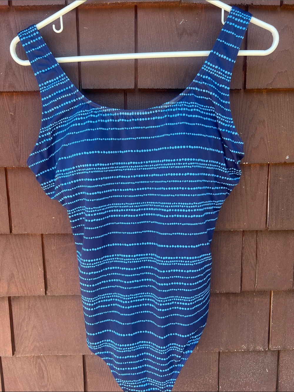 LL Bean Beansport Scoopneck Tank Swimsuit Sz 12